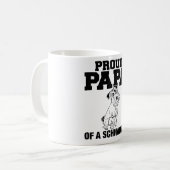 Papa fier d'une tasse de Schnauzer (Devant gauche)