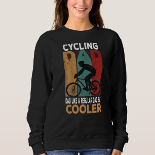 Papa fietsen als een gewone vader, maar een koeler trui