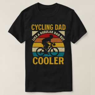 Papa fietsen als een gewone vader, maar koeler gra t-shirt