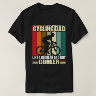 Papa fietsen als een gewone vader, maar koeler gra t-shirt