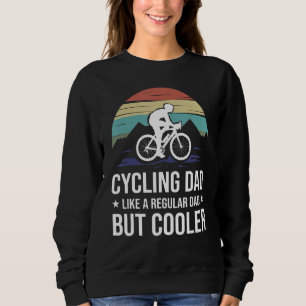 Papa fietsen als een gewone vader, maar koeler gra trui