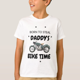 Papa fietstijd t-shirt