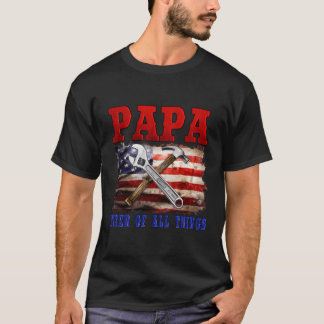 Papa Fixer Van Alle Dingen Gereedschap Vader Vader T-shirt