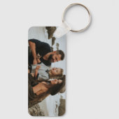 Papa Fotocollage Keepsake, Vaderdag Gift Sleutelhanger (Achterkant)