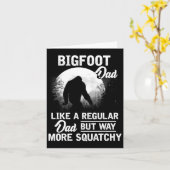Papa Funny Sasquatch Bigfoot Vaderdag Cadeau Kaart (Gele Bloem)