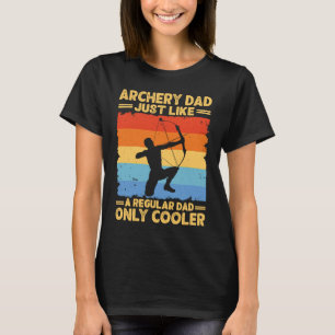 Papa Funny Vaderdag Archer Bow Hunter D T-shirt