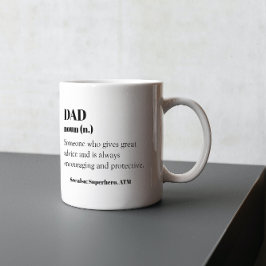 Papa FunnyDefinition Word Noun Gift Vaderdag Koffiemok