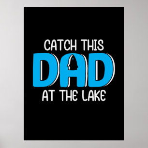 Papa gaf deze vader op het meer poster
