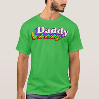 Papa Gay Dad Beer Retro LGB Rainbow LGBQ Pride T-shirt