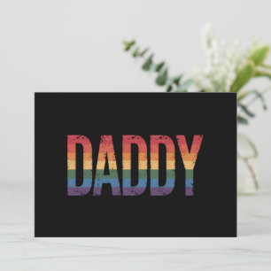 Papa Gay Pride Maand LGBTQ Vaderdag Regenboog  Kaart