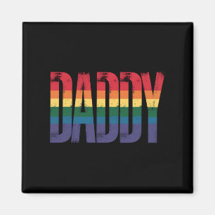 Papa Gay Pride Maand LGBTQ Vaderdag Regenboog Magneet