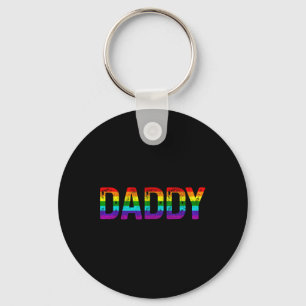 Papa Gay Pride Month Lgbtq Fathers Day Rainbow Fl Sleutelhanger