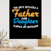 Papa geeft de liefde tussen vader en dochter poster (Keuken)