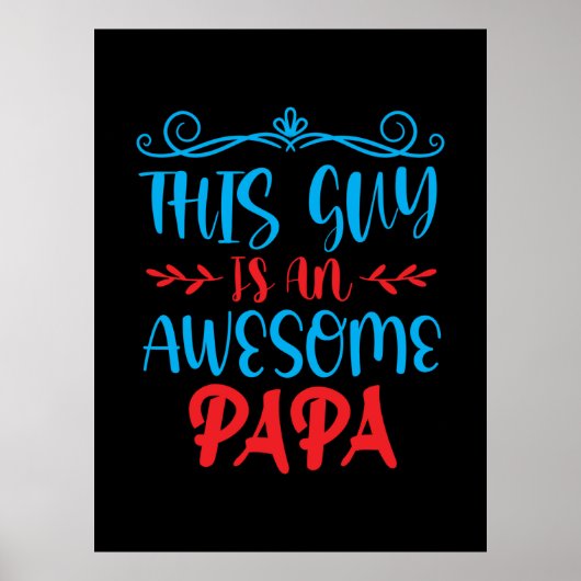 Papa geeft deze man een Geweldige krant Poster (Voorkant)