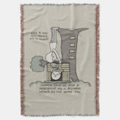 Papa gelooft in mogelijkheden deken (Voorkant Verticaal)