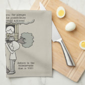 Papa gelooft in mogelijkheden theedoek (Quarter Fold)