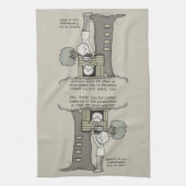 Papa gelooft in mogelijkheden theedoek (Verticaal)