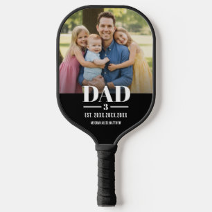 Papa Geschat jaar naam nummer schrift foto Pickleball Paddle