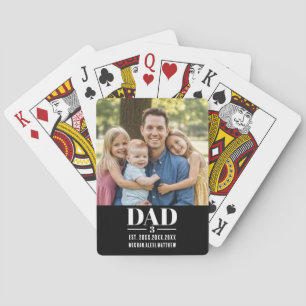 Papa Geschat Jaar Naam Nummer Vette Letter Foto  Pokerkaarten