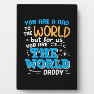 Papa Geschenk Jij Bent De Wereld Papa Fotoplaat