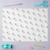 Papa gespeld in Muzieknoten Tissuepapier (Craft)