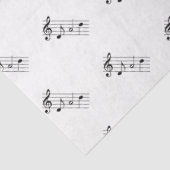 Papa gespeld in Muzieknoten Tissuepapier (Detail)