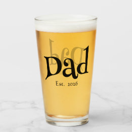 Papa Gesticht Nieuwe Papa Leuk Tekst Vet Eenvoudig Glas