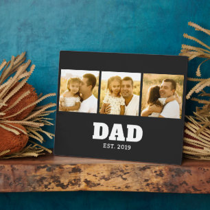 Papa Gesticht Vette Tekst Zwart 3 Foto Fotoplaat