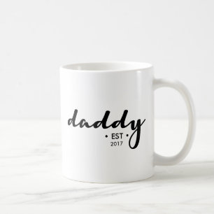 Papa, gevestigd, jaar, gepersonaliseerd koffiemok