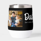 Papa Geword Foto witte script (Achterkant)