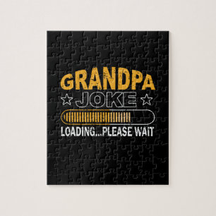 Papa Gift Grandpa Loading Alsjeblieft Legpuzzel