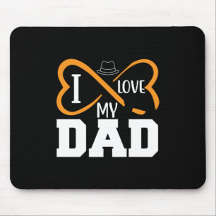Papa Gift Ik hou van mijn vader Muismat