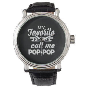 Papa Gift Mijn favoriete mensen noemen me Papa Horloge