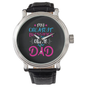 Papa Gift Mijn grootste zegeningen noemen me papa Horloge