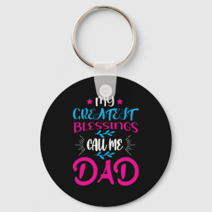 Papa Gift Mijn grootste zegeningen noemen me papa Sleutelhanger