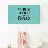 Papa Gift My Real Hero is mijn Hero Spandoek (Insitu)