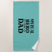 Papa Gift My Real Hero is mijn Hero Strandlaken (Voorkant)