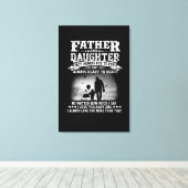 Papa Gift | Oogoog voor vader en dochter, samen me Canvas Afdruk (Insitu (Houten vloer))