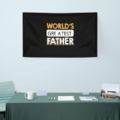 Papa Gift World's grootste vader Spandoek (Beurs)