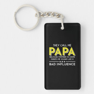 Papa Gift ze noemen me Papas Sleutelhanger