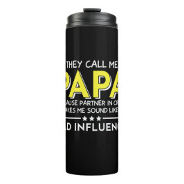Papa Gift ze noemen me Papas Thermosbeker
