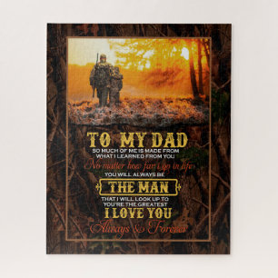 Papa Gifts Brief aan mijn vader Het Man waar ik Legpuzzel