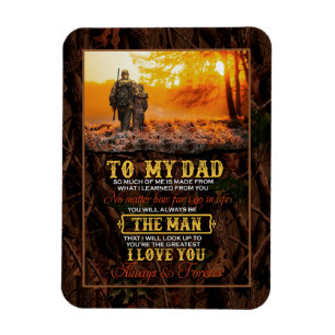 Papa Gifts   Brief aan mijn vader Het Man waar ik  Magneet