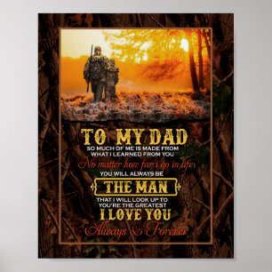 Papa Gifts   Brief aan mijn vader Het Man waar ik  Poster