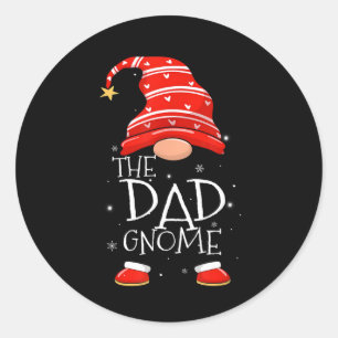 Papa Gnome Buffalo Pset Matching Family Kerstmis Ronde Sticker