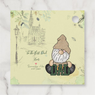 Papa Gnome personaliseren Groene pap Gift Bedankjes Labels