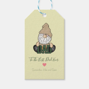 Papa Gnome personaliseren Groene pap Gift Cadeaulabel