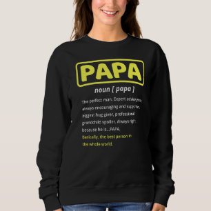 Papa Godfather Definition Grandpa Father S Day Trui
