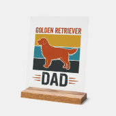 Papa Golden Retriever Conception Vector pour amate (Angle)