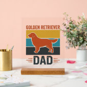 Papa Golden Retriever Conception Vector pour amate (Mariage)